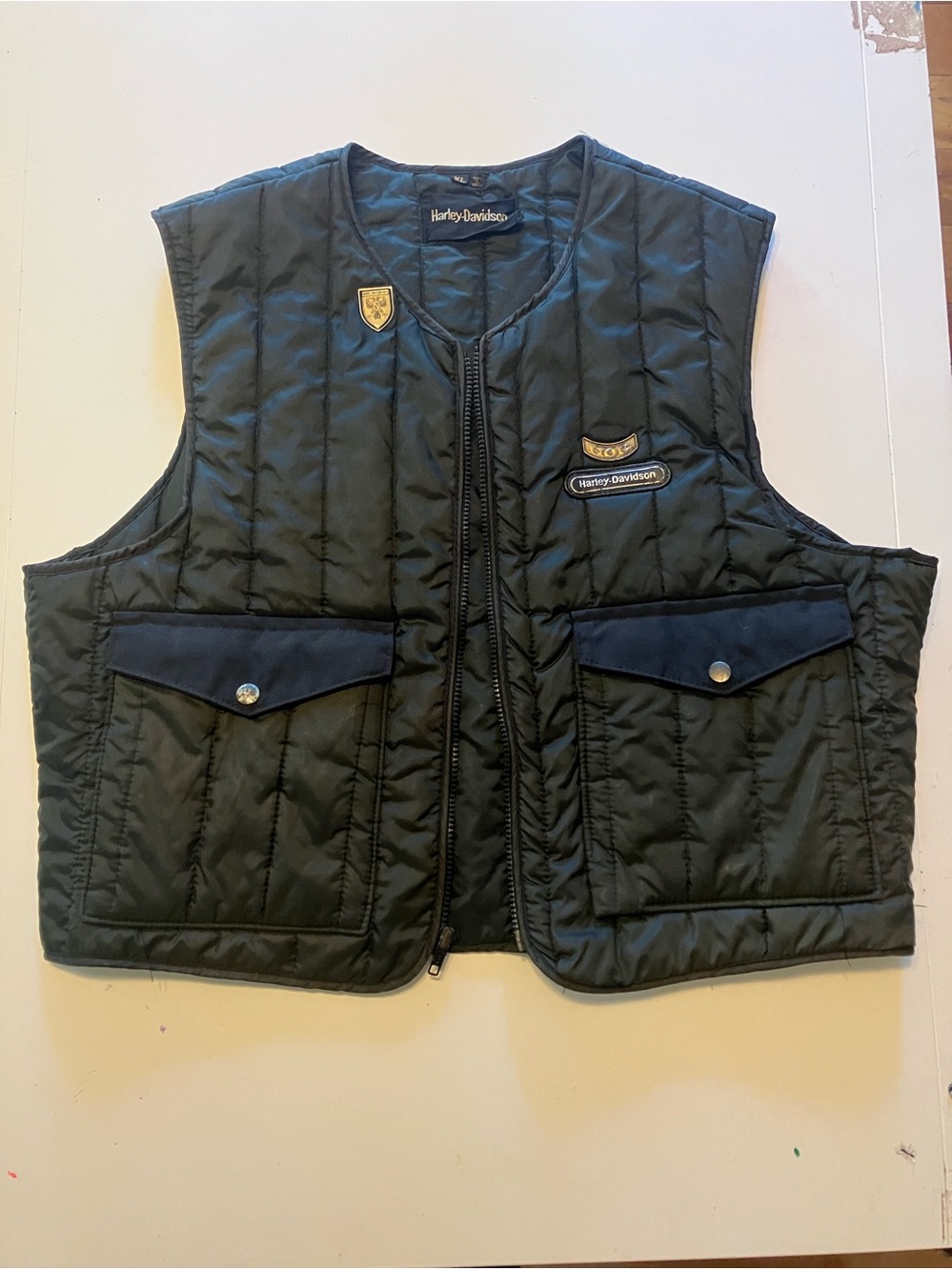 Harley-Davidson Men’s Black Quilted Vest